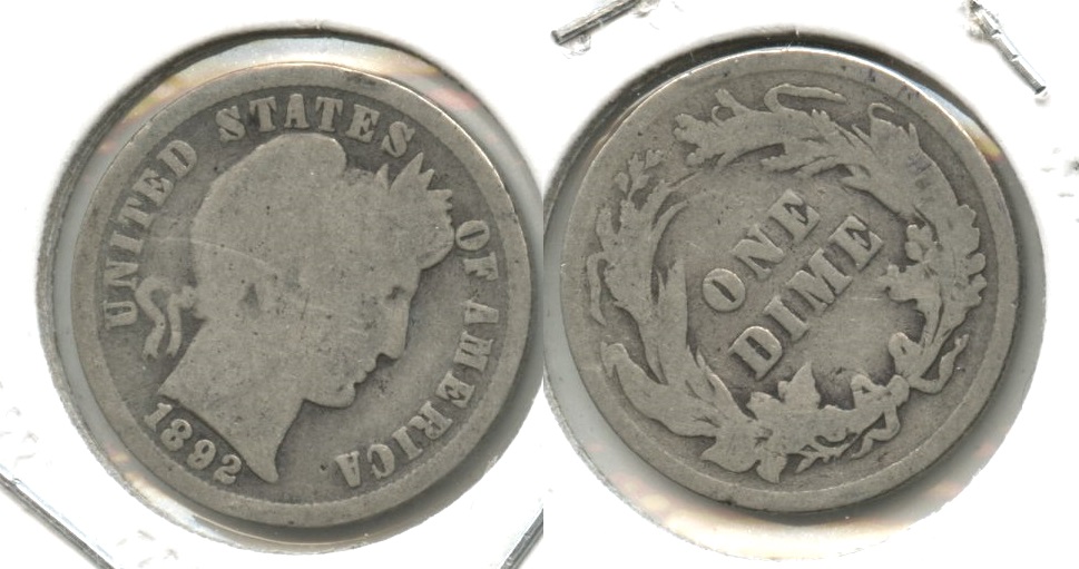 1892 Barber Dime AG-3 #i