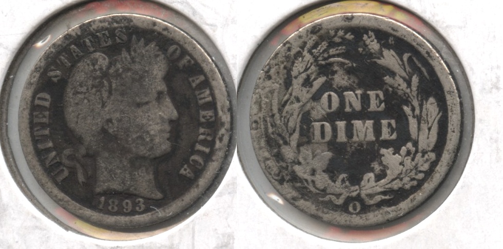 1893-O Barber Dime AG-3