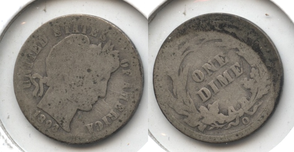 1893-O Barber Dime AG-3 #a