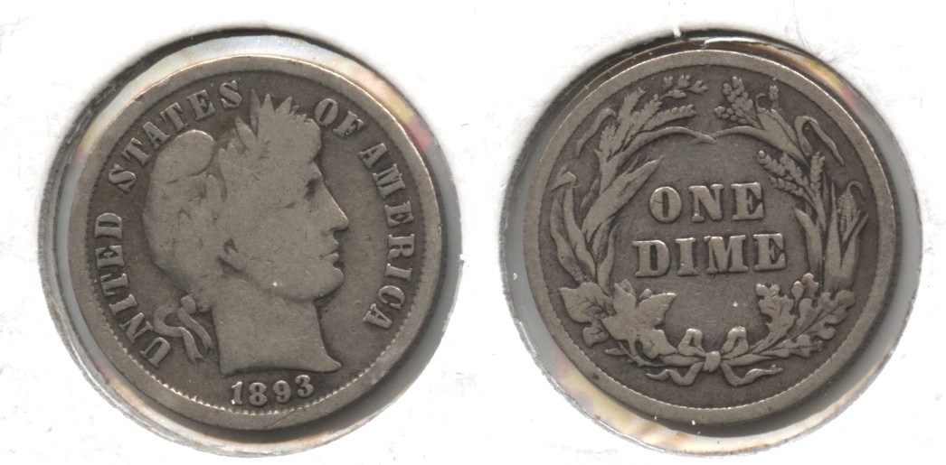 1893 Barber Dime G-4