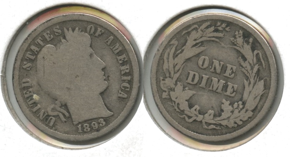 1893 Barber Dime G-4 #g