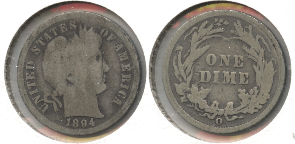 1894-O Barber Dime Good-4