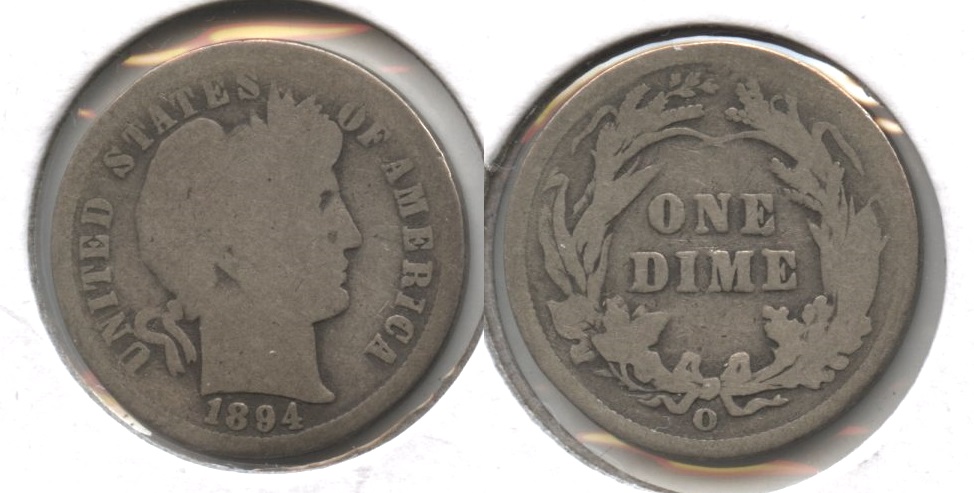 1894-O Barber Dime Good-4 #a