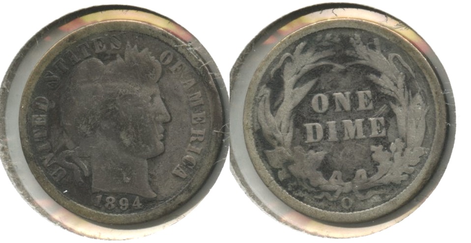 1894-O Barber Dime Good-4 #c