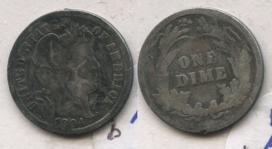 1894 Barber Dime AG-3 #b