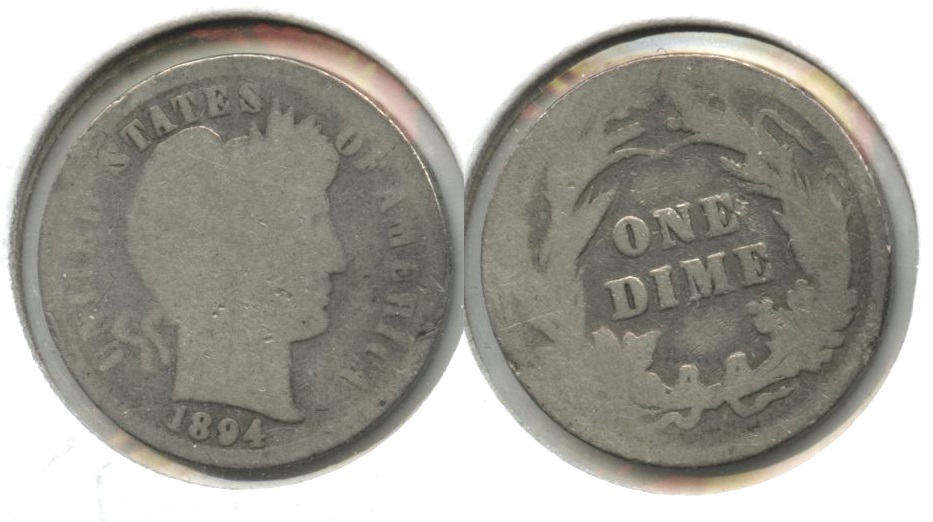 1894 Barber Dime Fair-2 #a