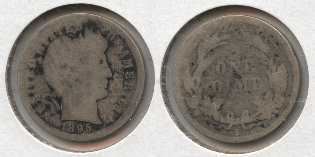 1895-S Barber Dime AG-3 #a
