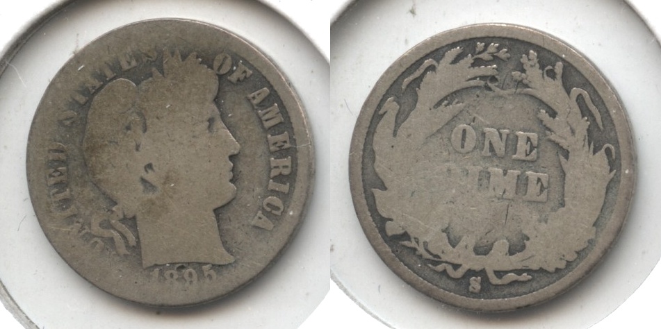 1895-S Barber Dime AG-3 #b