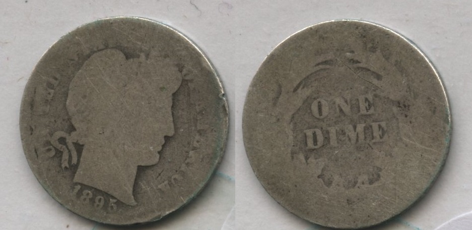 1895 Barber Dime Fair-2 #b