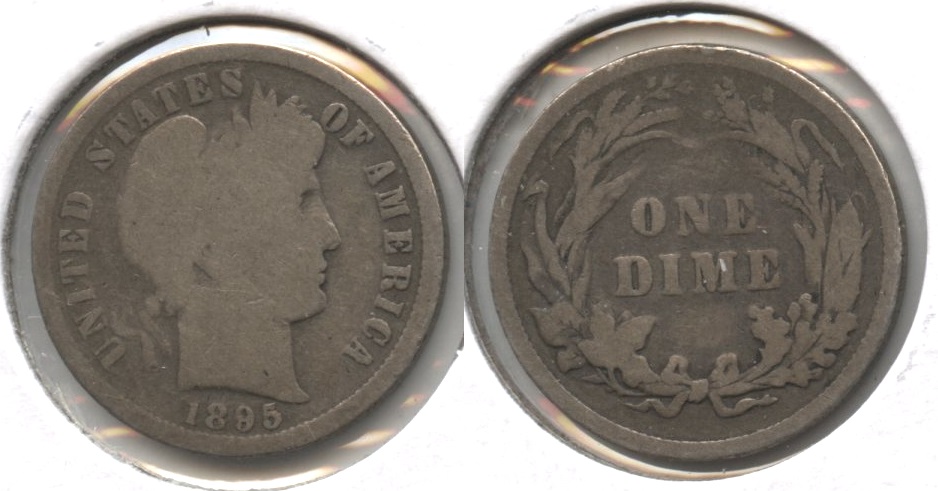 1895 Barber Dime Good-4