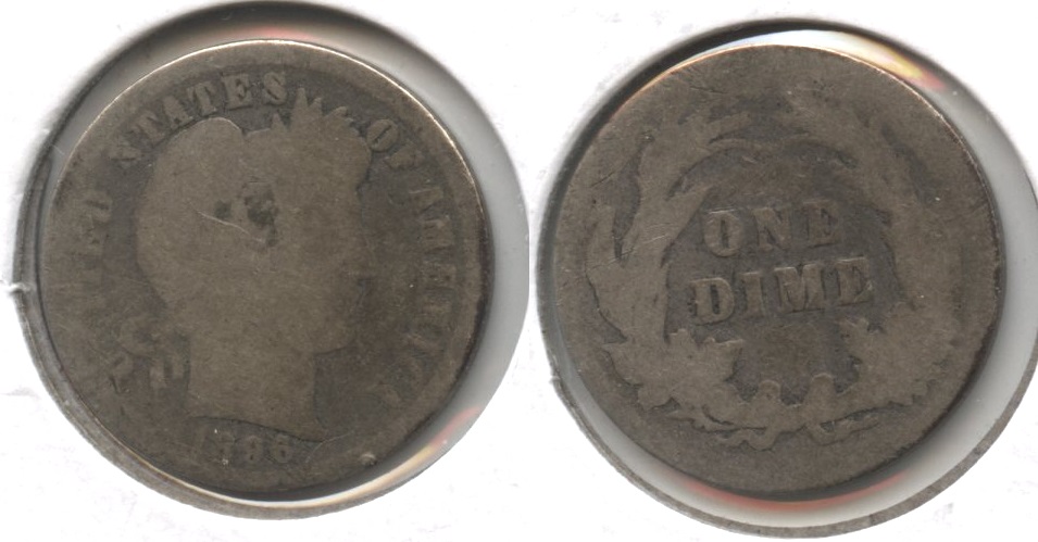 1896 Barber Dime AG-3