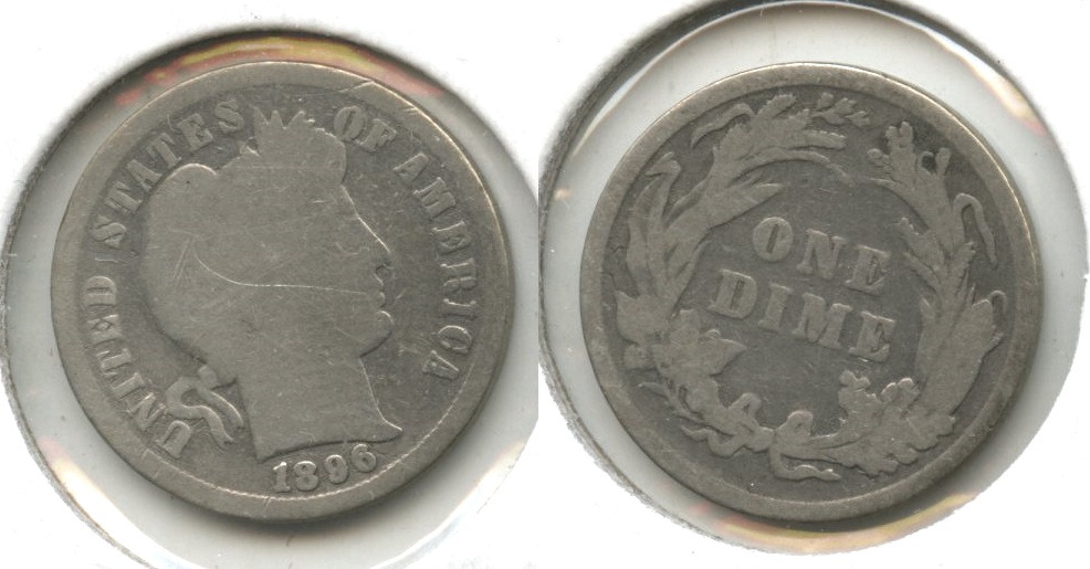 1896 Barber Dime AG-3 #a