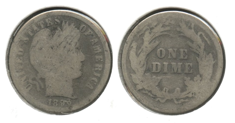 1896 Barber Dime AG-3 #b