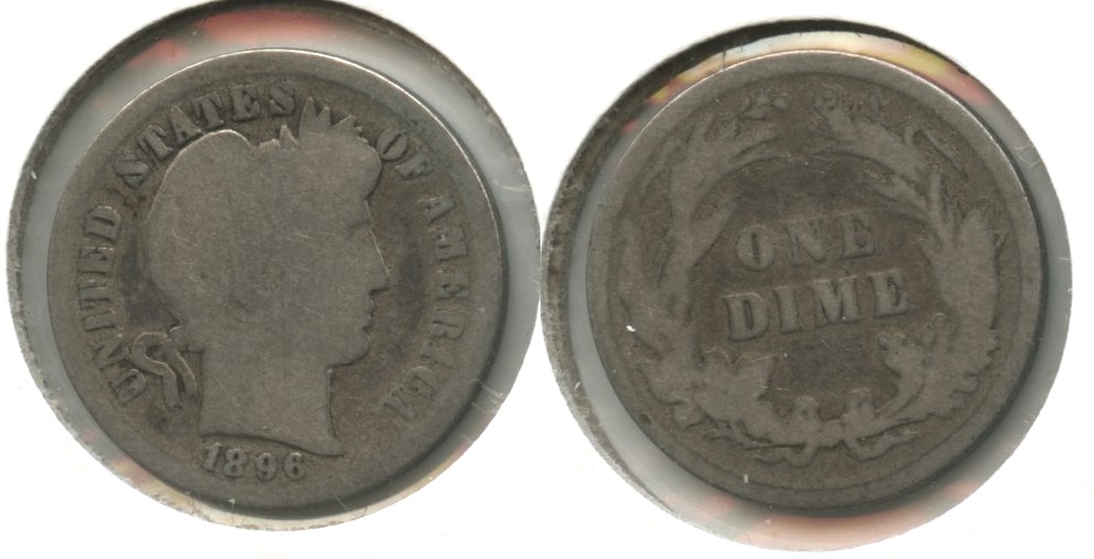 1896 Barber Dime Good-4 #c