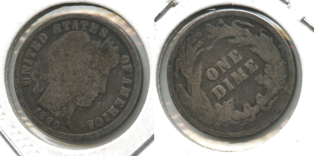 1896 Barber Dime Good-4 #e