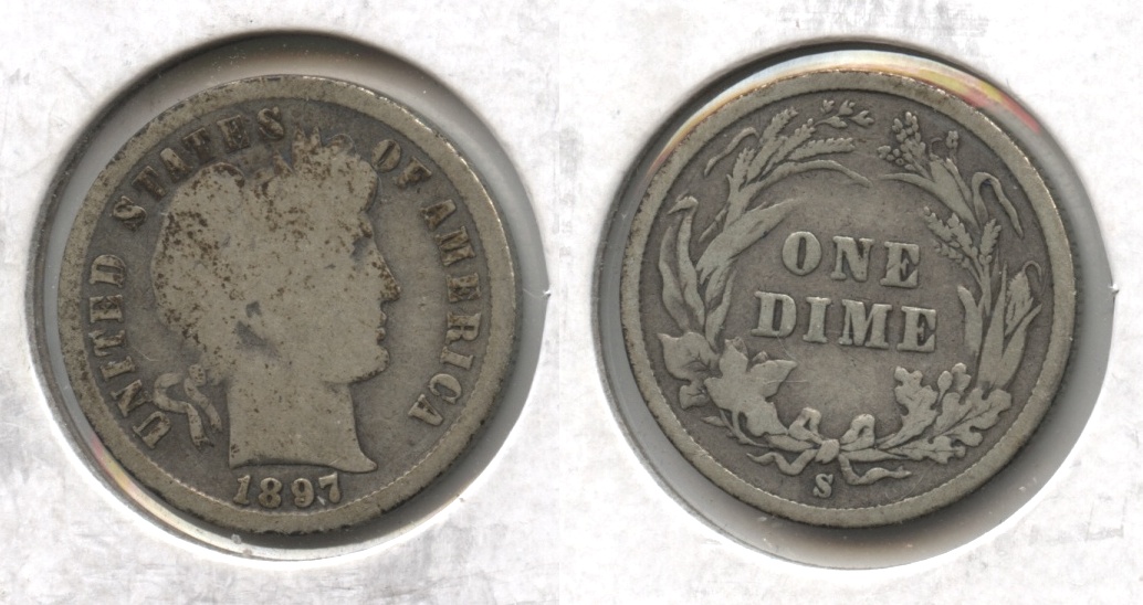 1897-S Barber Dime Good-4