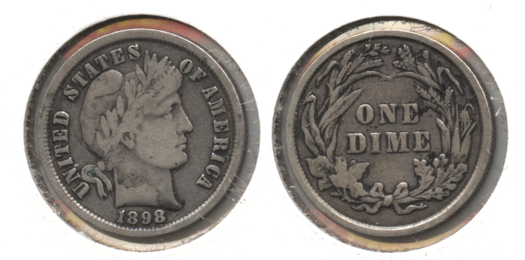 1898 Barber Dime VF-20
