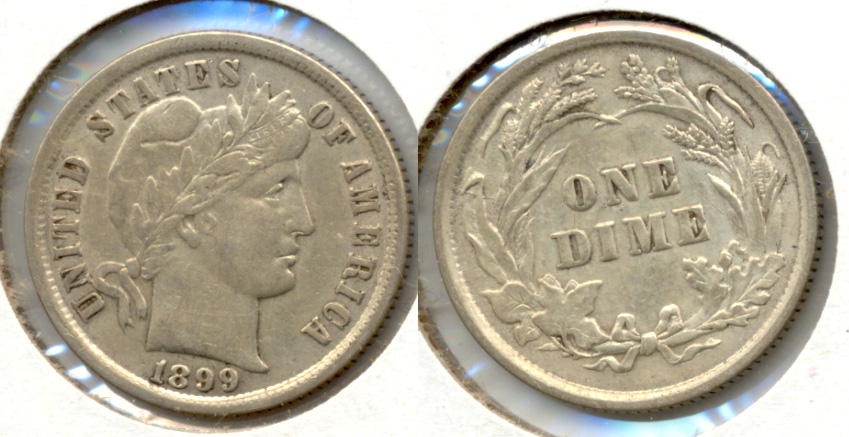 1899 Barber Dime EF-45