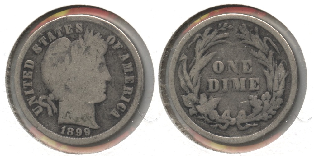 1899 Barber Dime Good-4