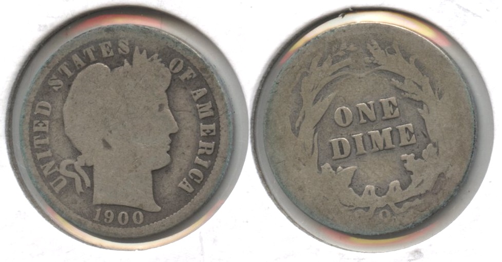 1900-O Barber Dime AG-3 #a