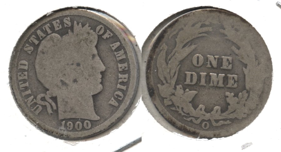 1900-O Barber Dime AG-3 #b