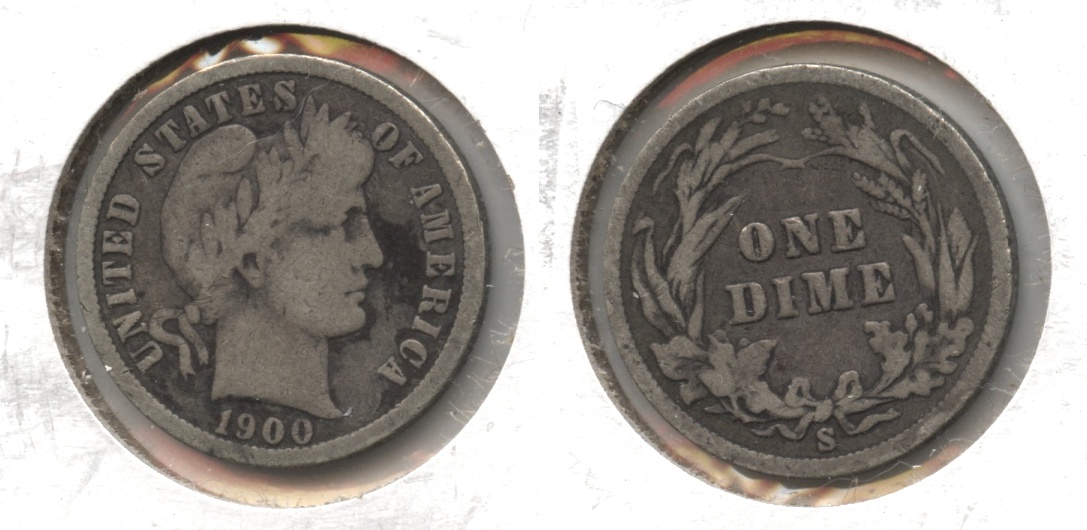 1900-S Barber Dime Good-4 #d