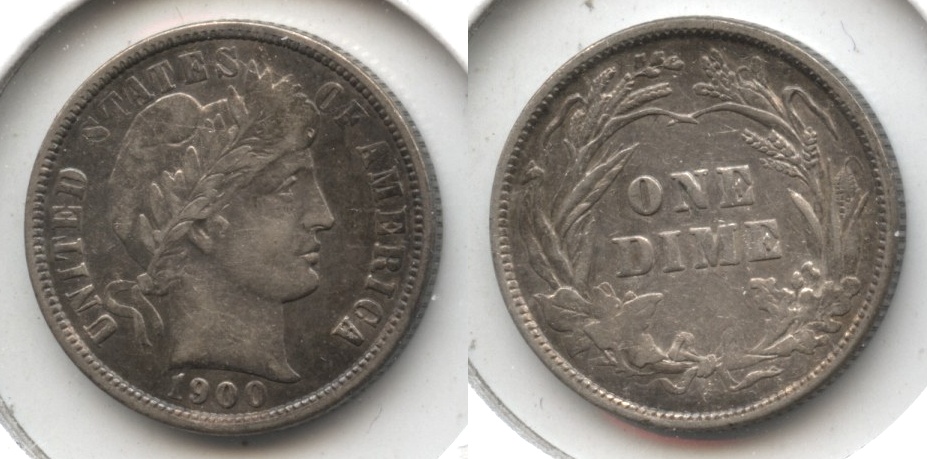 1900 Barber Dime EF-40 Cleaned