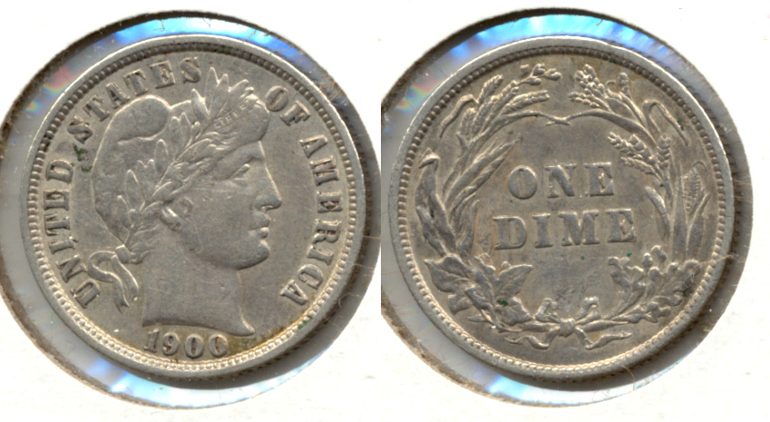 1900 Barber Dime EF-45
