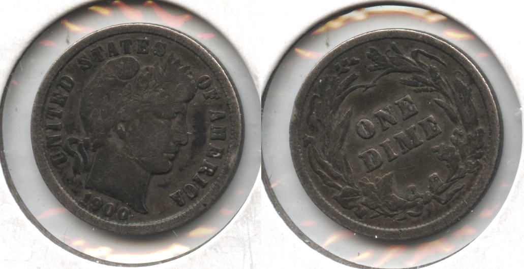 1900 Barber Dime Fine-12