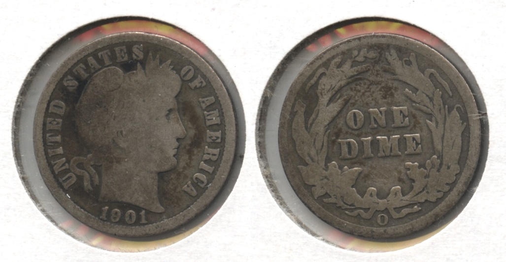 1901-O Barber Dime Good-4 #a