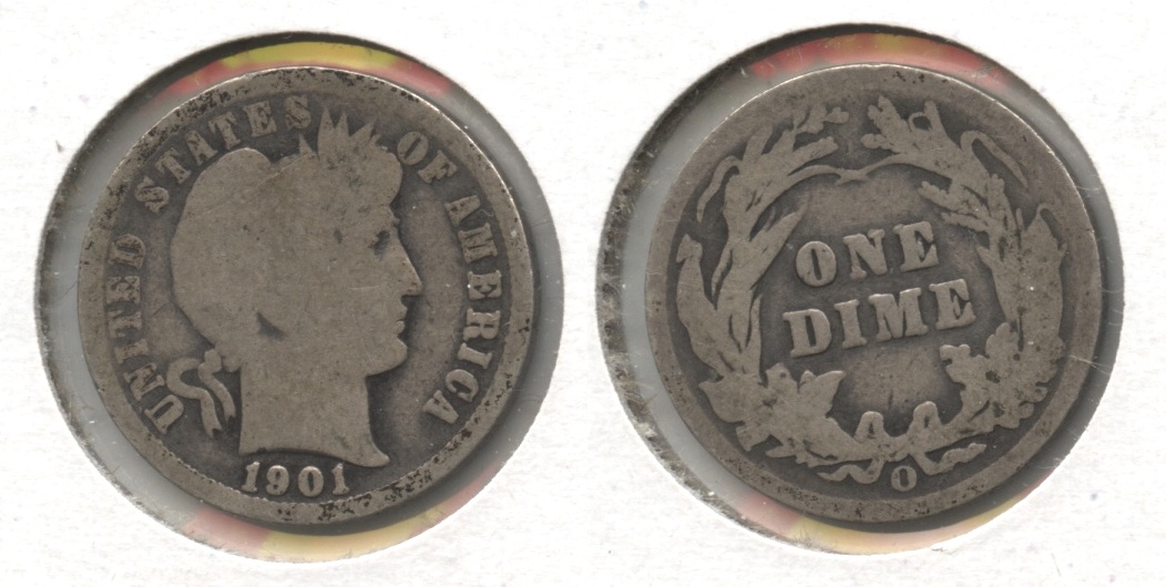1901-O Barber Dime Good-4 #b