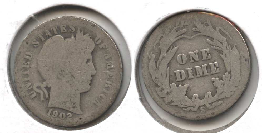 1902-S Barber Dime AG-3 #b