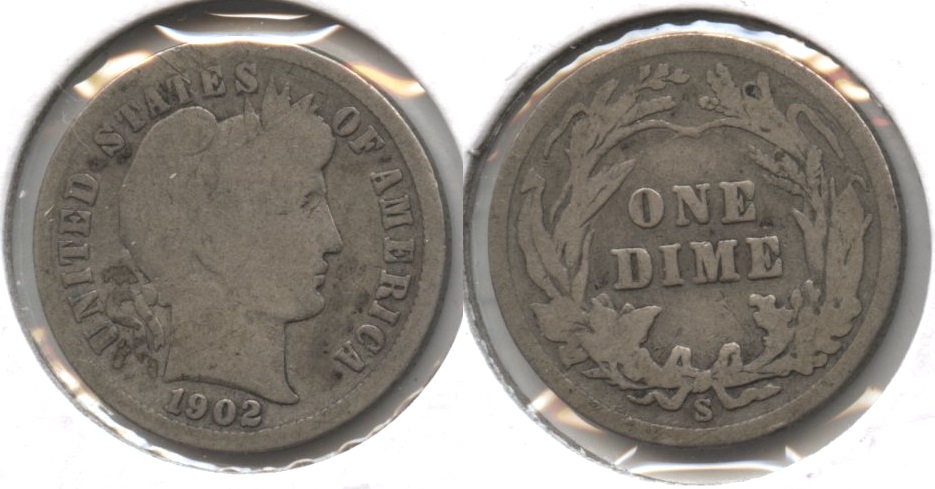 1902-S Barber Dime Good-4