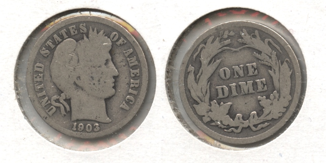 1903 Barber Dime Good-4
