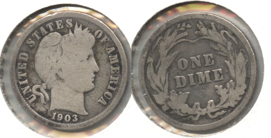 1903 Barber Dime Good-4 #g