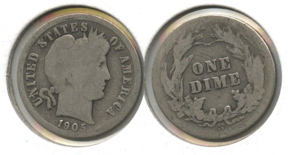 1905-S Barber Dime Good-4 #l
