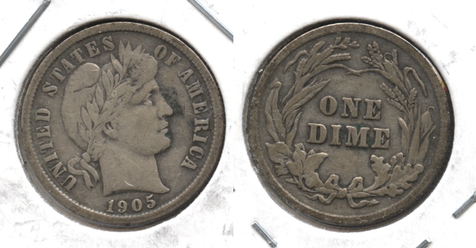 1905 Barber Dime Fine-12