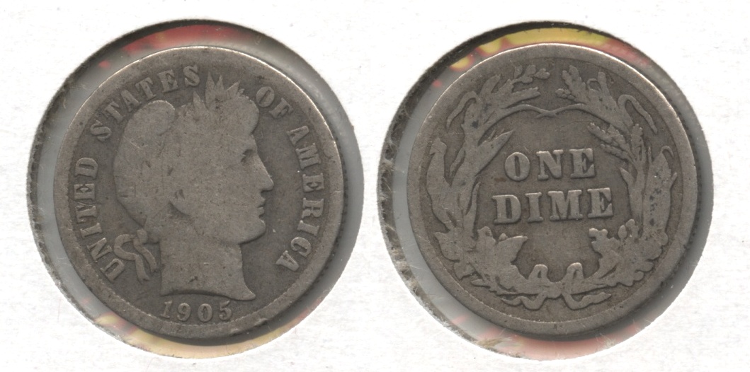1905 Barber Dime Good-4