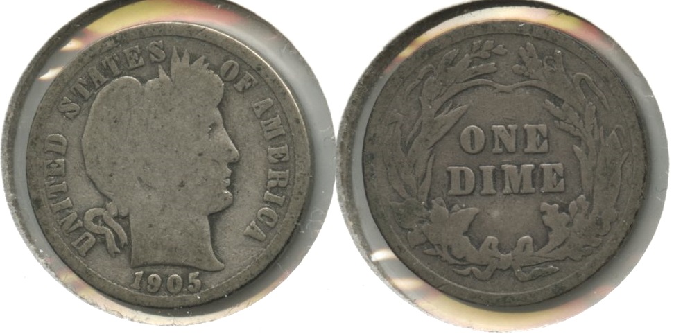 1905 Barber Dime Good-4 #f