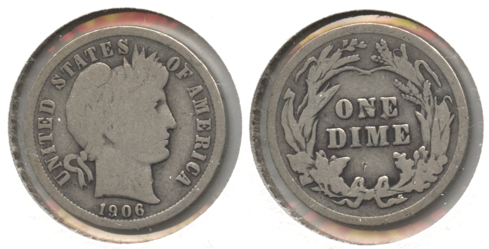 1906 Barber Dime Good-4