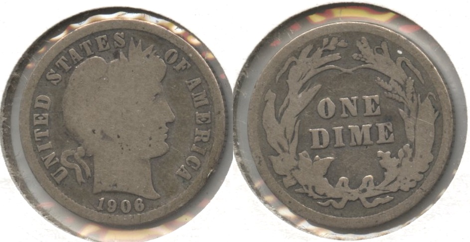 1906 Barber Dime Good-4 #c