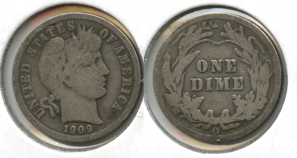 1909-O Barber Dime Good-4 #c