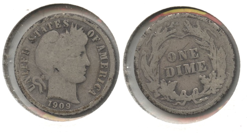 1909 Barber Dime Good-4 #e