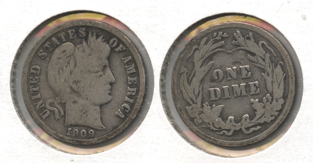 1909 Barber Dime Good-6