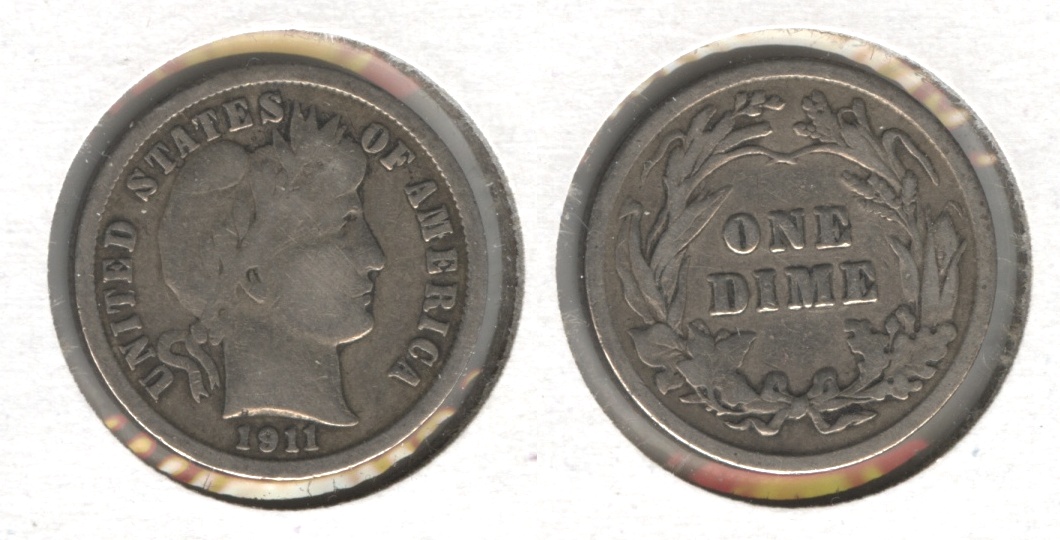 1911 Barber Dime VG-8 #c