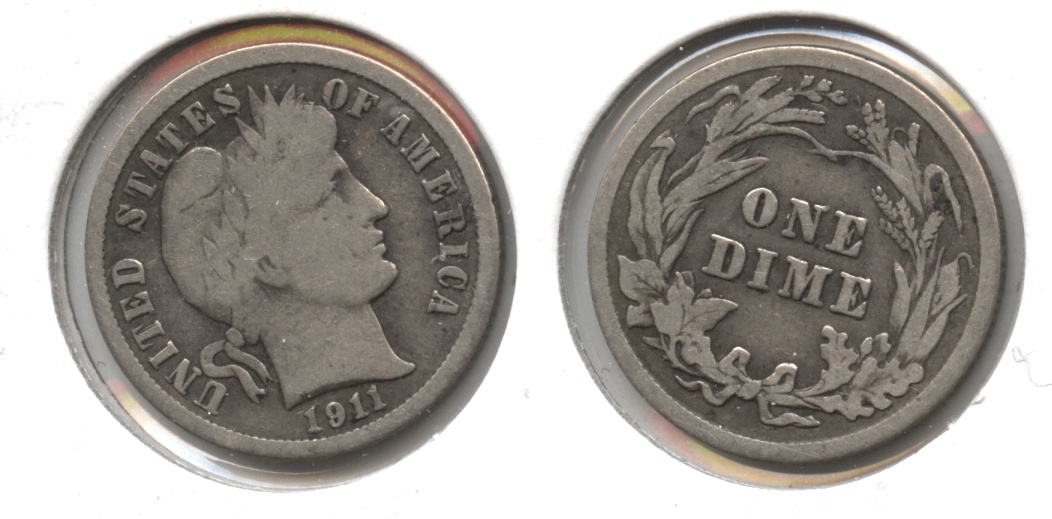 1911 Barber Dime VG-8 #e