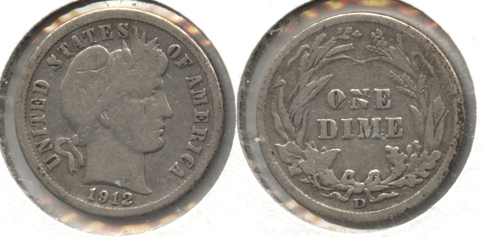 1912-D Barber Dime Good-4
