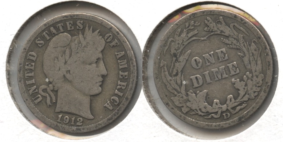 1912-D Barber Dime Good-4 #a