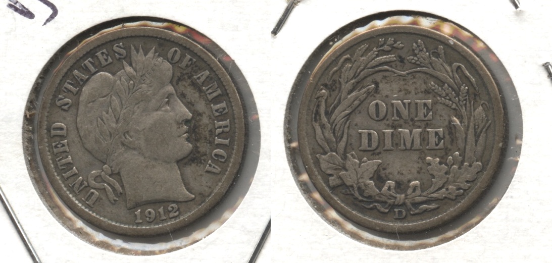 1912-D Barber Dime VF-20 #c