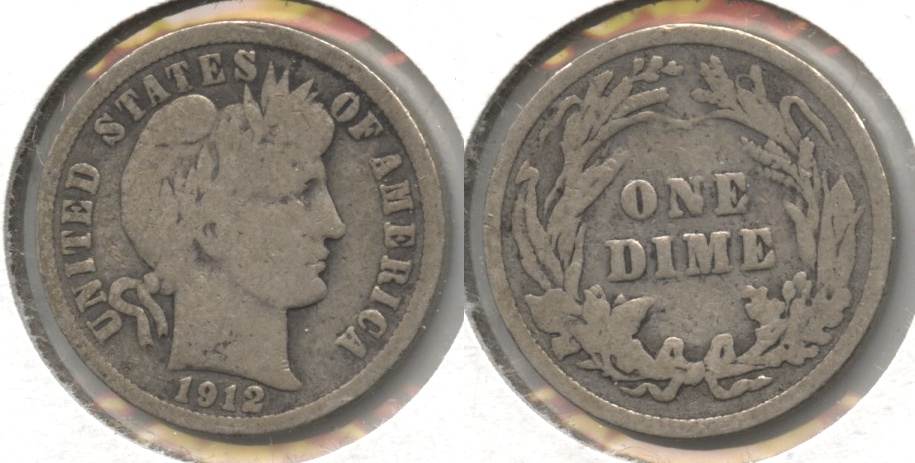 1912 Barber Dime Good-4